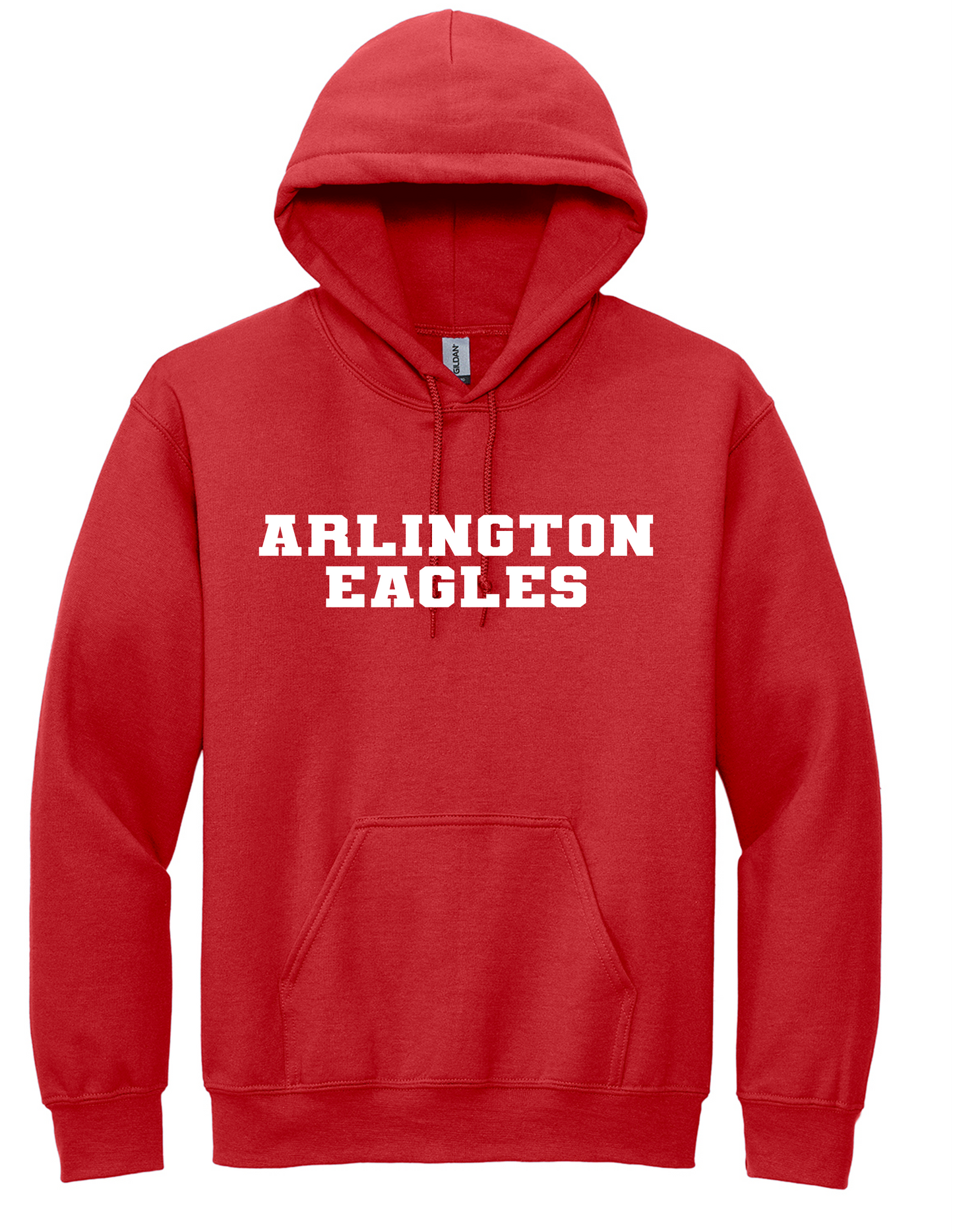 Arlington Eagles Red Pullover Hoodie