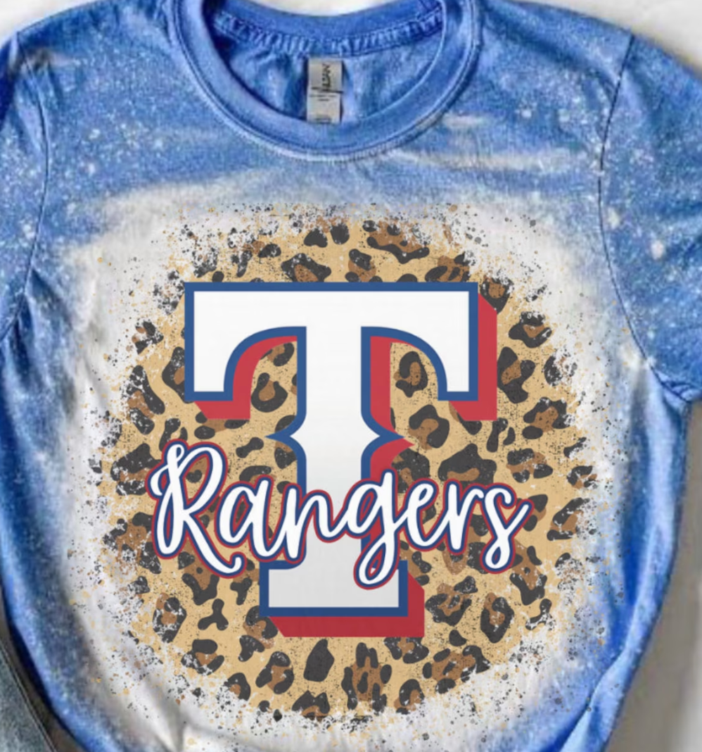 Texas Rangers Animal Print