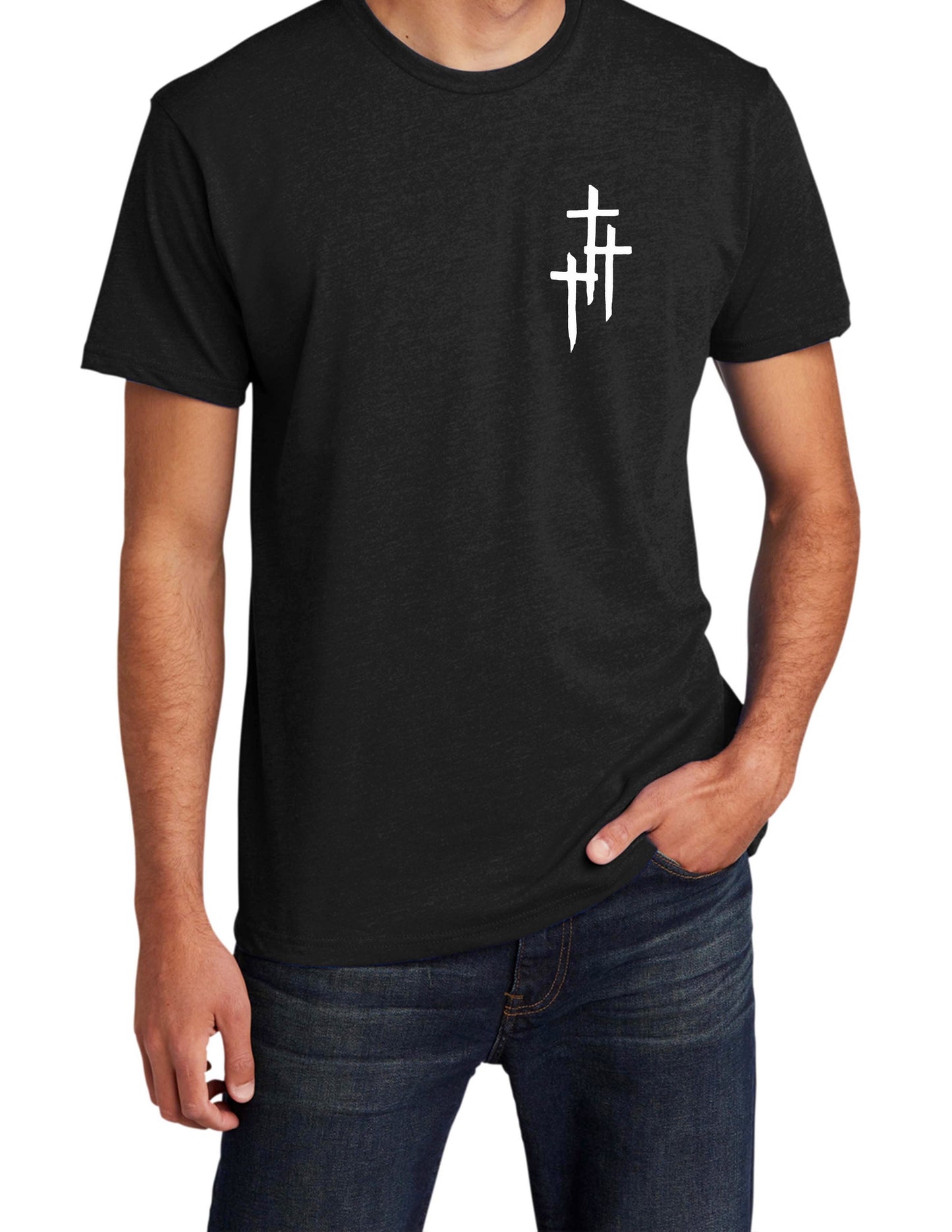 Cross and Sacred Heart Tee