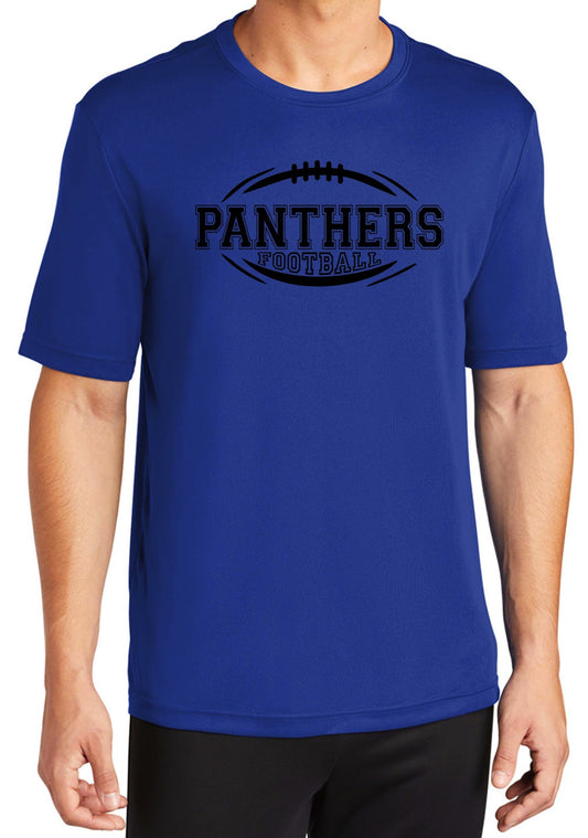 Panthers Football Performance shirt (100% Polyester)- Youth & Adult