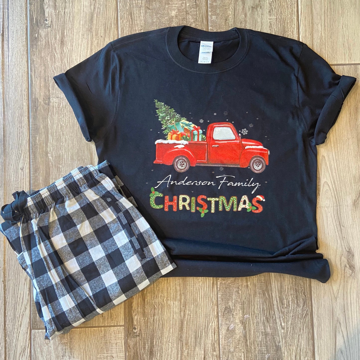 Christmas Red Truck PJ set