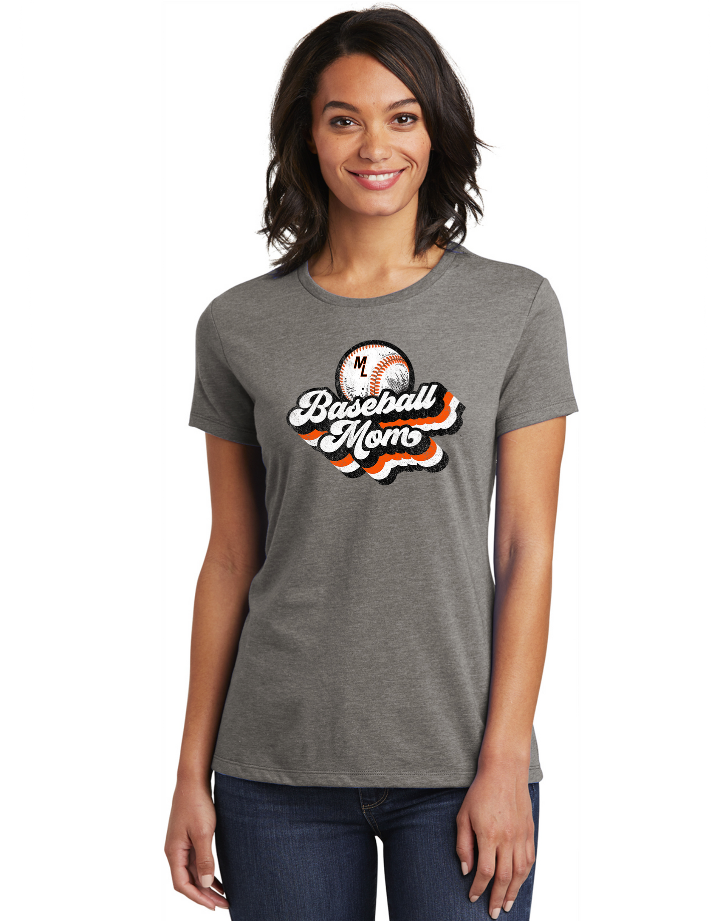 ML Baseball Mom Ladies Fit Tee